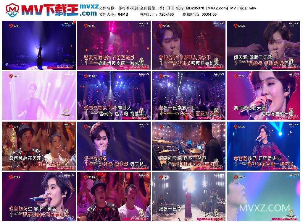 郁可唯-天涯(金曲捞第二季)_国语_流行_MD205378